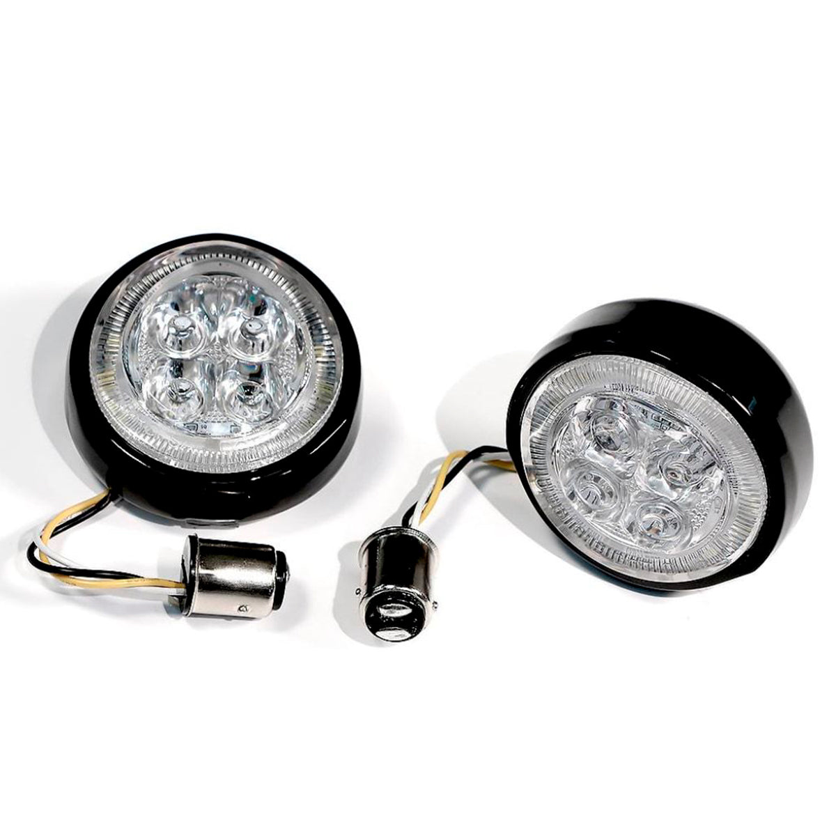 Ciro Fang® Inserto de Direccionales LED Traseras para Harley Davidson (Doble Polo)