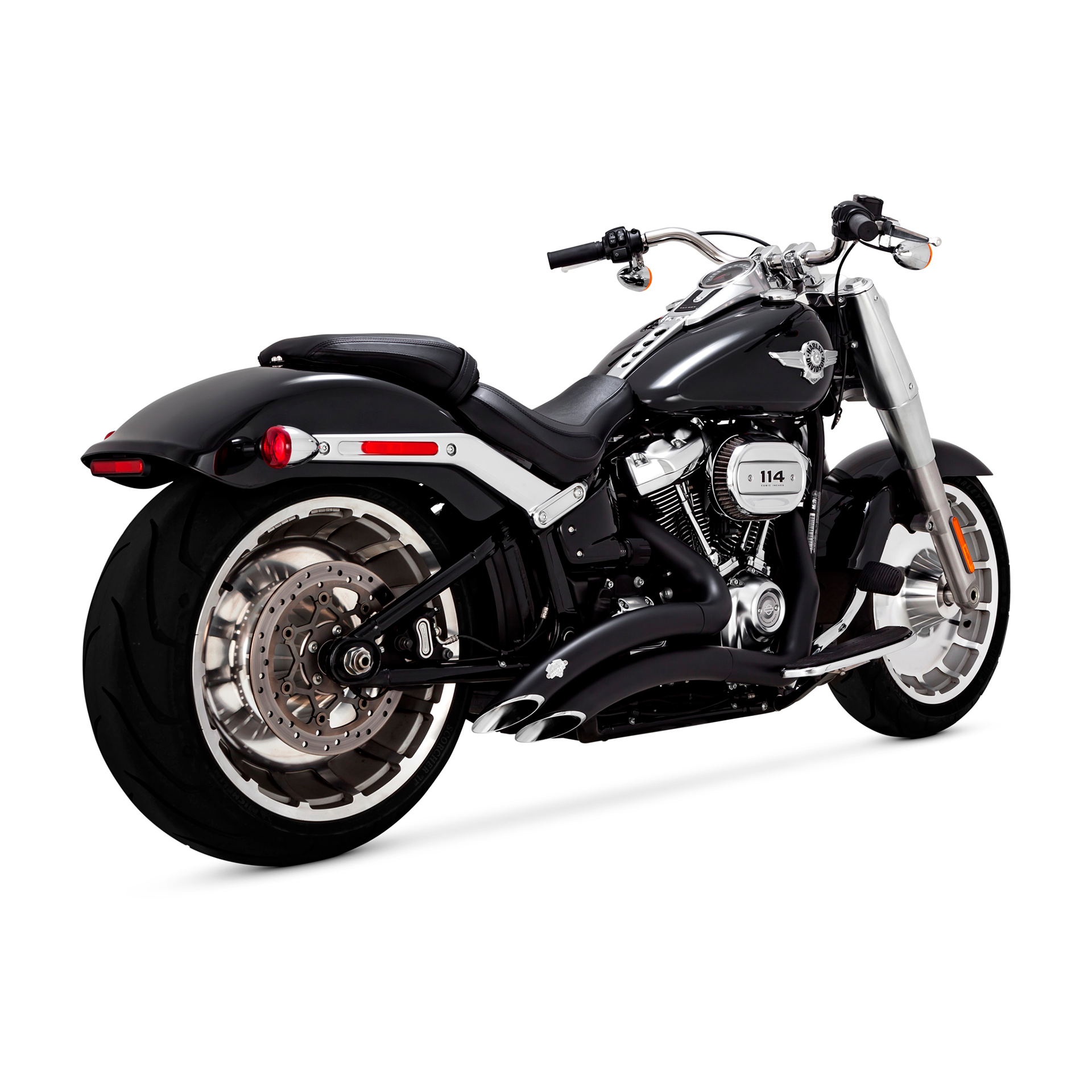 Escape Vance & Hines Big Radius Negro para Harley Davidson Softail '18-'24 Fat Boy / Breakout (Sistema Completo)
