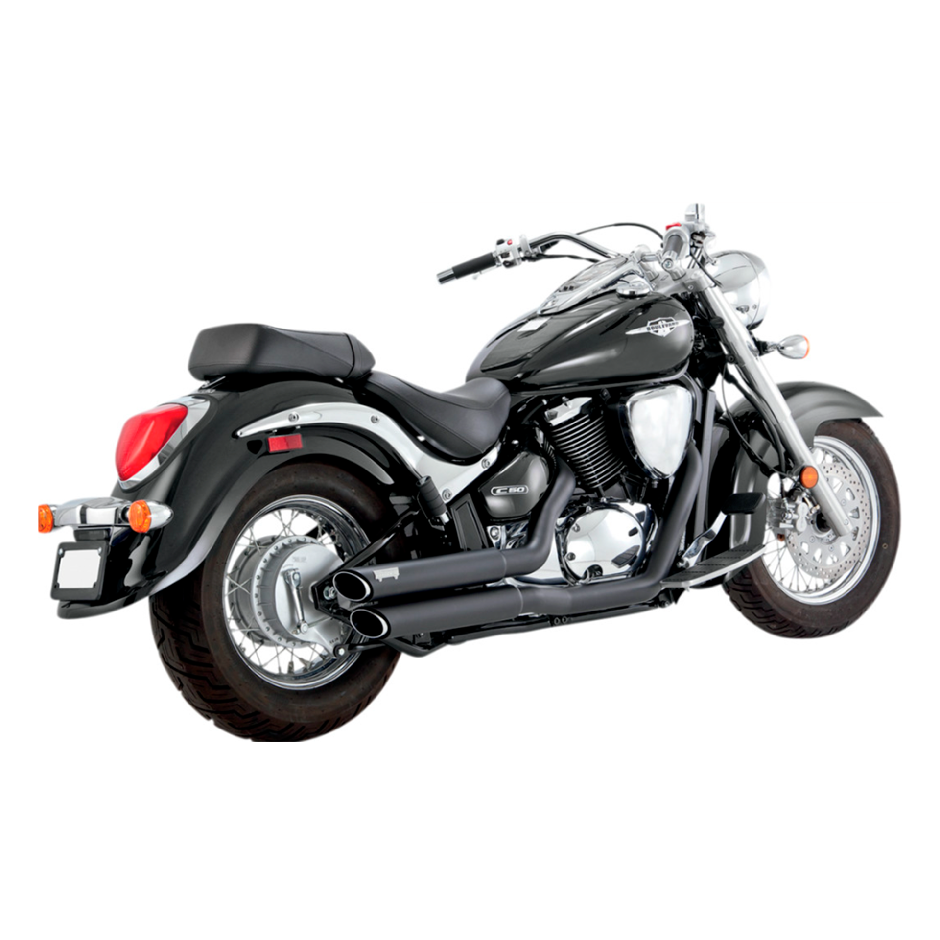 Escapes Vance & Hines Twin Slash Staggered para Suzuki M50 / C50 '01-'23 (Sistema Completo)