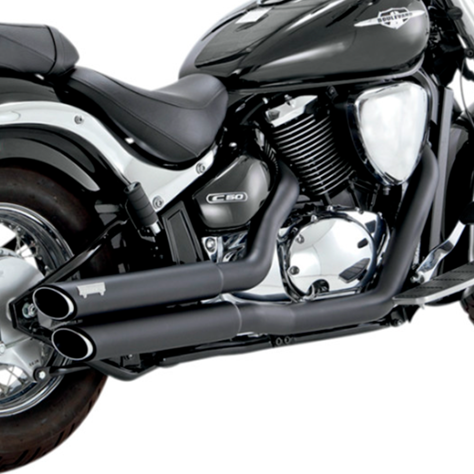 Escapes Vance & Hines Twin Slash Staggered para Suzuki M50 / C50 '01-'23 (Sistema Completo)