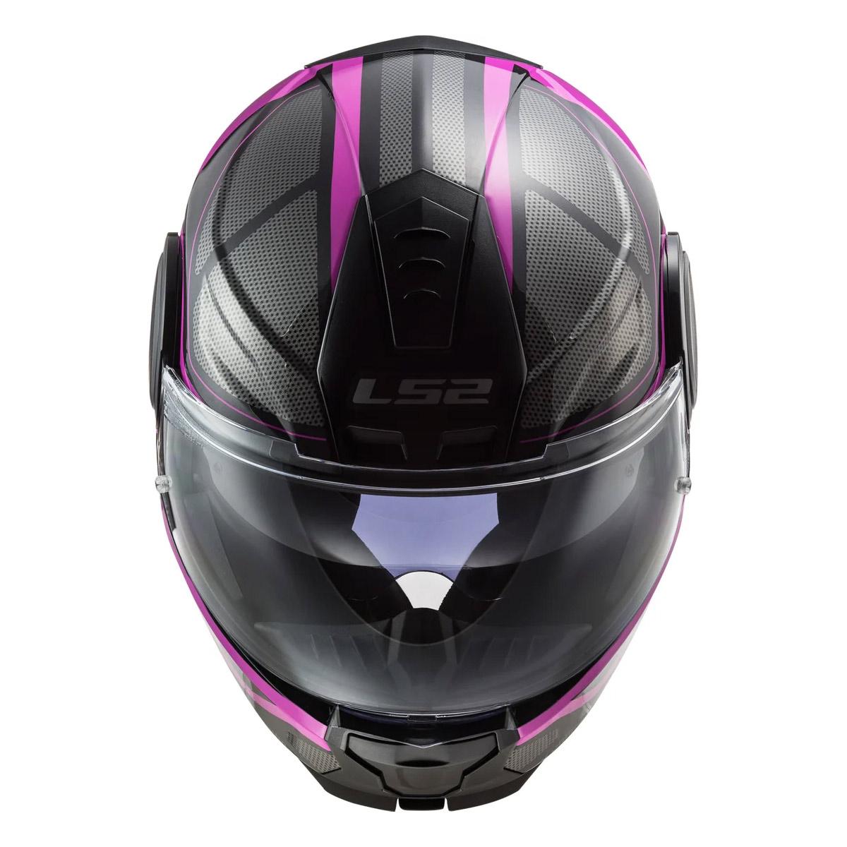 Casco Abatible LS2 Scope Axis Negro / Rosa Titanium FF902