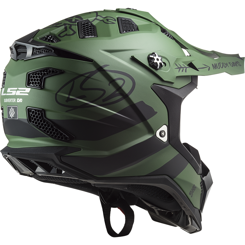 Casco Cross LS2 Subverter Cargo Verde Mate MX700