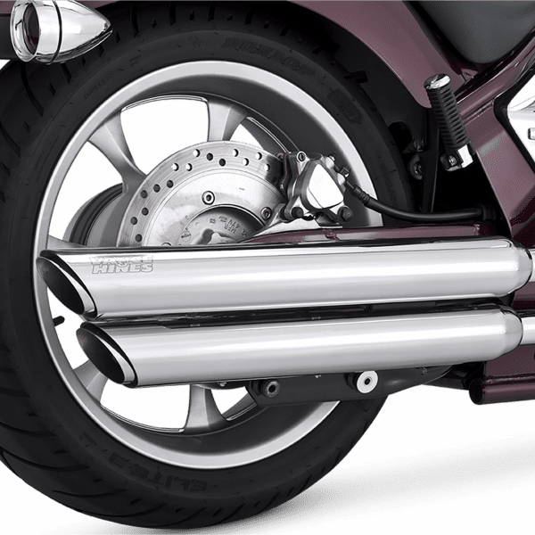 Escape Vance & Hines Twin Slash PC Slip Ons Cromo para Honda '09-'24 Interestate / Stateline / Fury / Sabre (Colas)