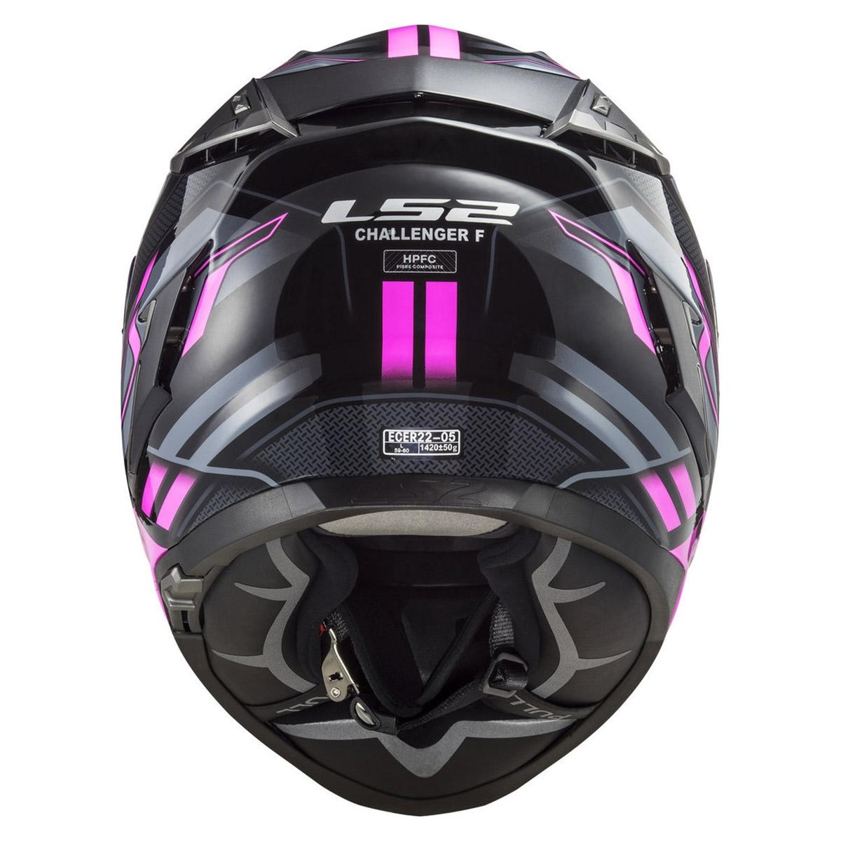 Casco Cerrado LS2 Challenger Spin Titanium / Rosa FF327