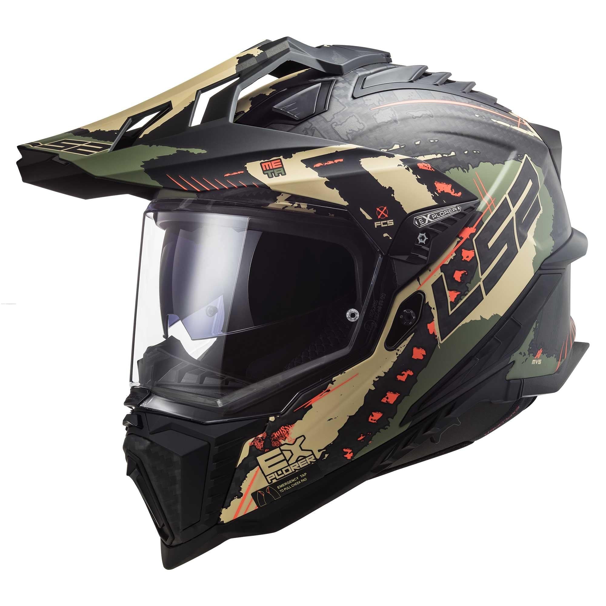 Casco Cross City LS2 Explorer Extend Verde Militar Mate MX701