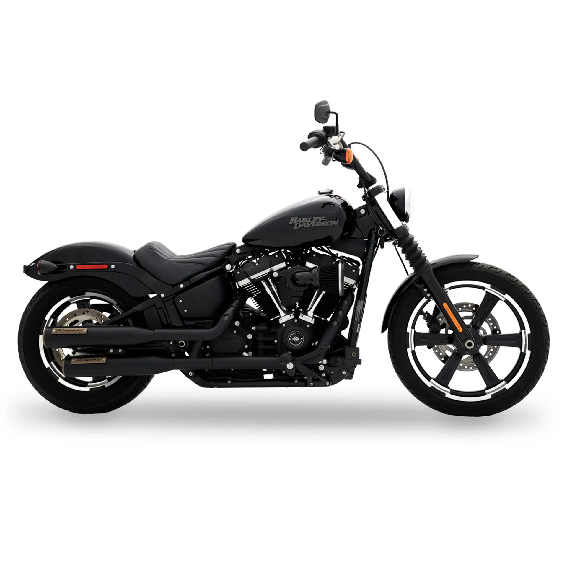 Escape Rinehart Racing 3.5" HP35 Slip Ons Negro Bronce para Harley Davidson '18-'24 Softail (Colas)