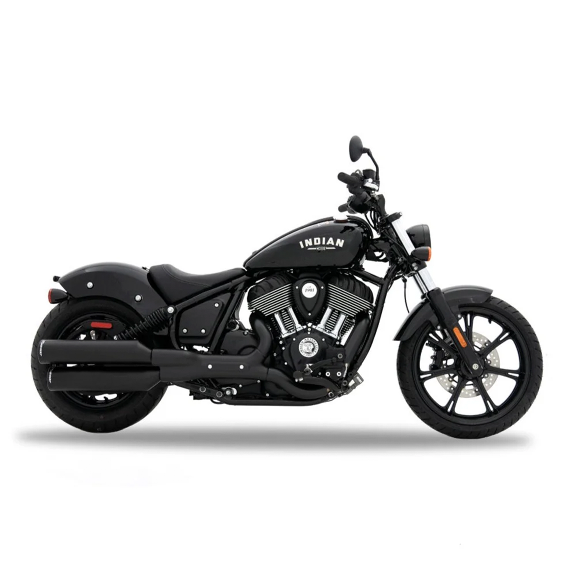 Escape Rinehart Racing Slip Ons Negro para Indian '22-'25 Chief / Superchief (Colas)