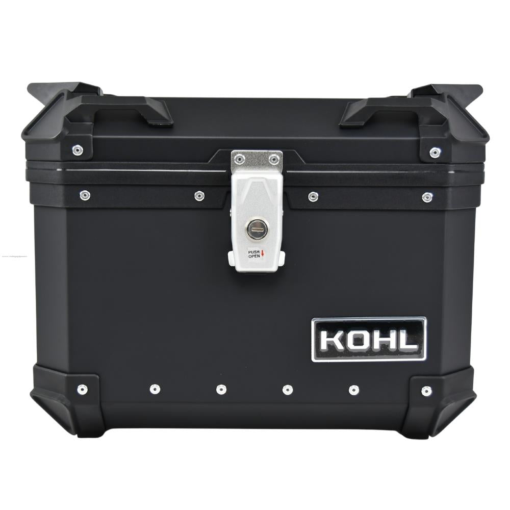 Baul Trasero Motocicleta Kohl Q1-Econ Aluminio Negro 40 Lts