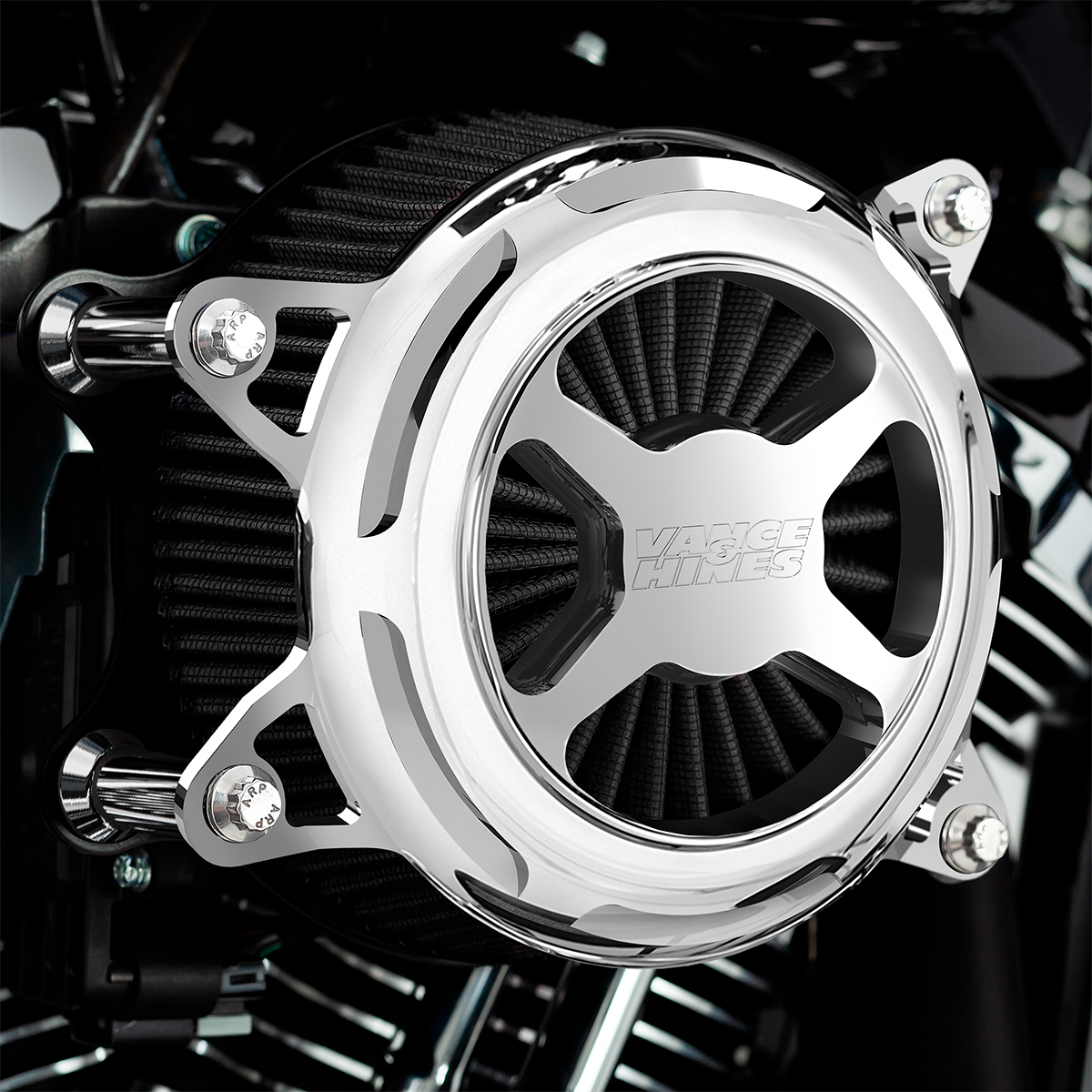 Filtro de Aire Vance & Hines VO2 X Cromo para Harley Davidson '91-'22 Sportster