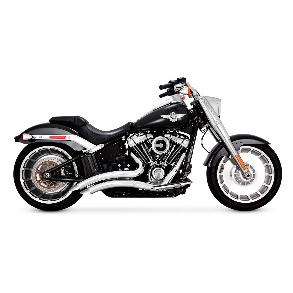 Escape Vance & Hines Big Radius 2 a 2 Cromo para Harley Davidson '18-'24 Softail Fat Boy / Breakout / FXDR (Sistema Completo)