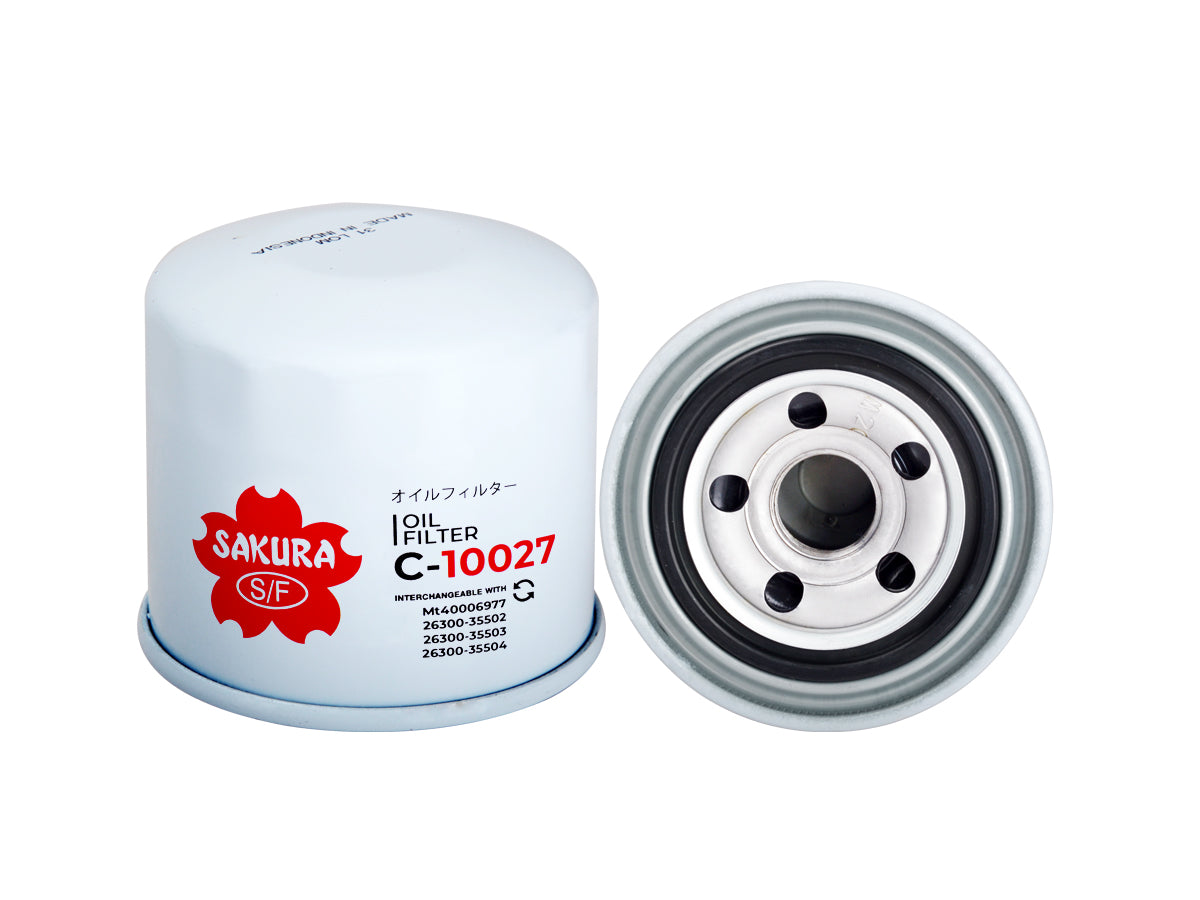 Sakura Filtro de Aceite C-10027 para Hyundai, Kia, Nissan