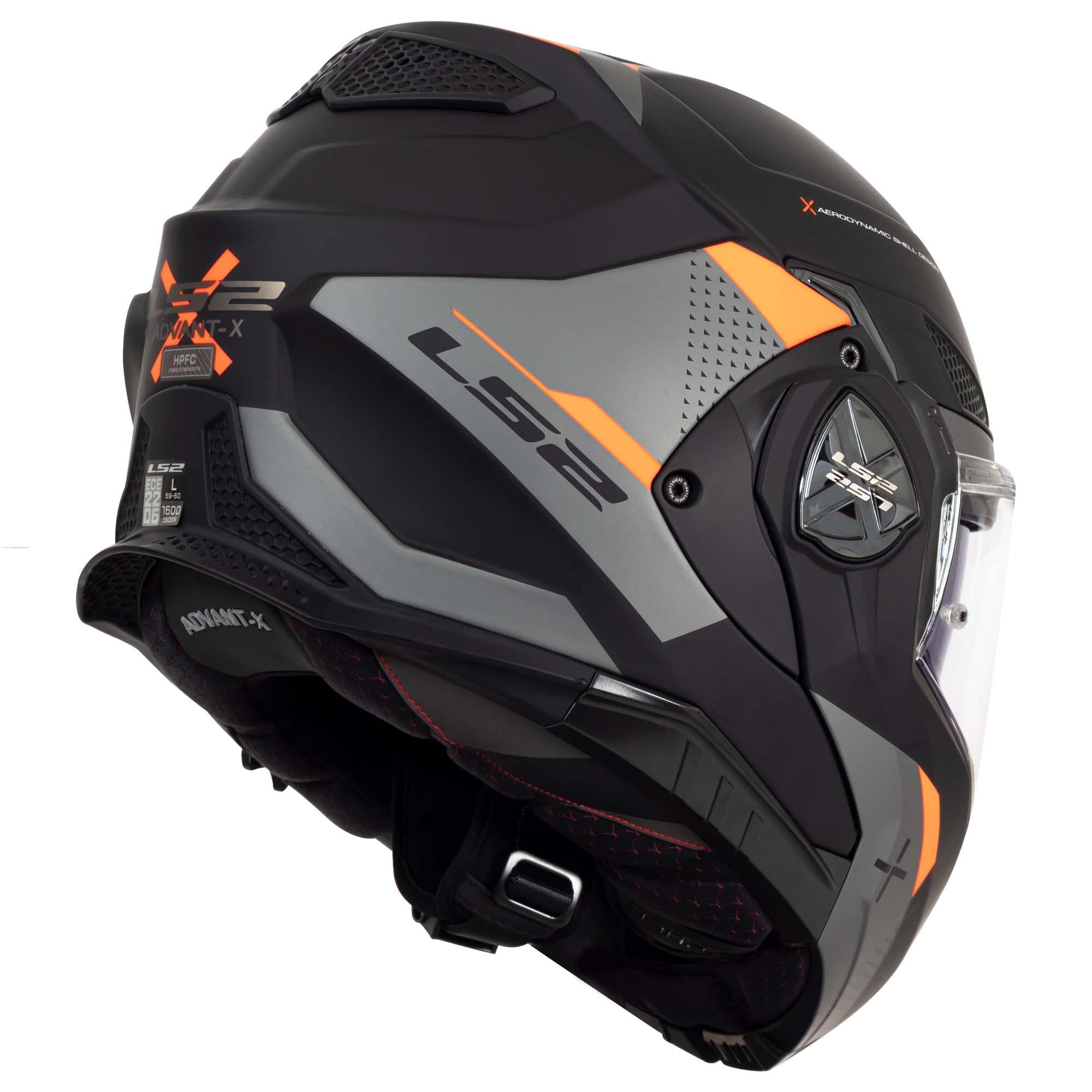 Casco Abatible LS2 Advant X Oblivion Negro Titanium FF901