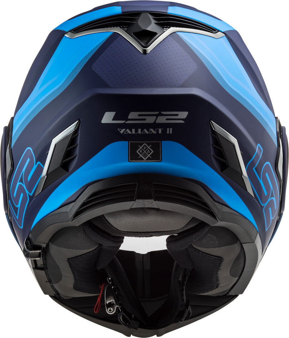 Casco Abatible LS2 Valiant II Orbit Azul Mate FF900