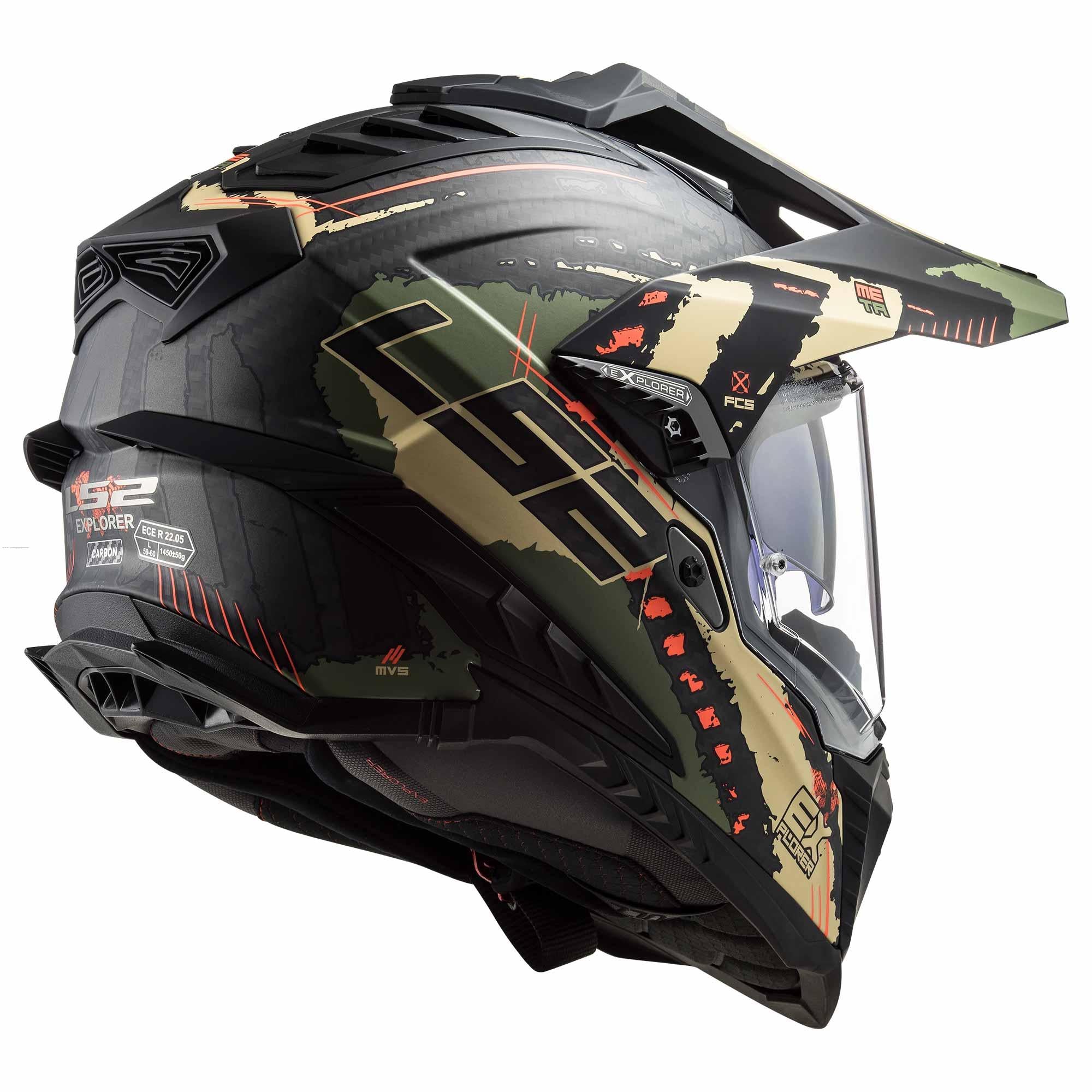 Casco Cross City LS2 Explorer Extend Verde Militar Mate MX701