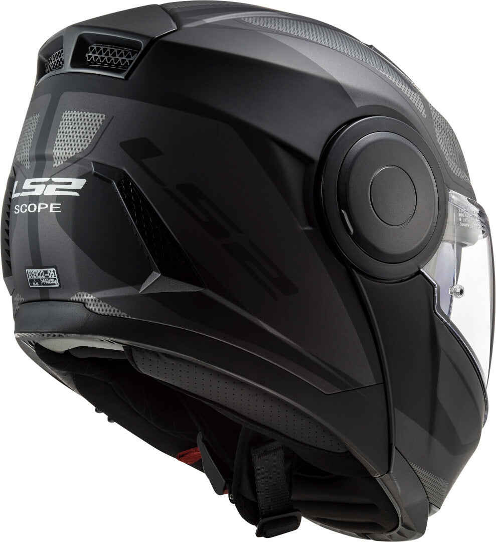 Casco Abatible LS2 Scope Axis Negro Titanium FF902