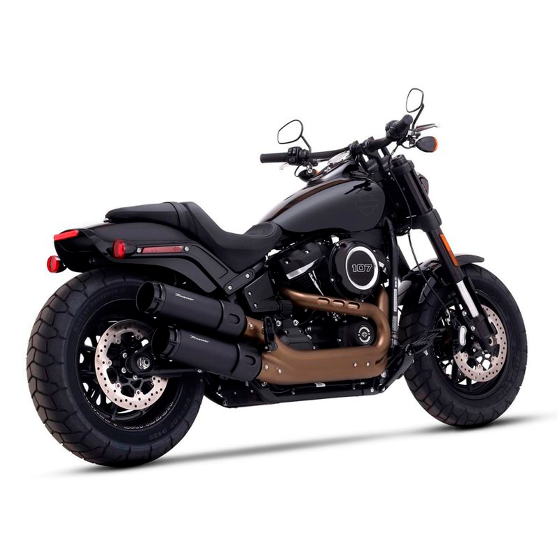 Escape Rinehart Racing 4.5″ Slip Ons para Harley Davidson '18-'24 Fat Bob
