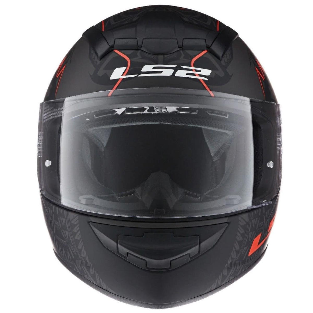 Casco Cerrado LS2 Rookie Takaroa Negro Mate Rojo FF352