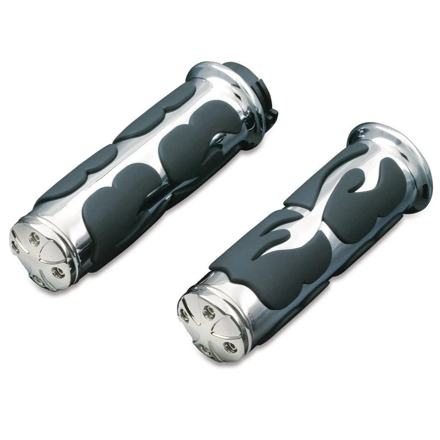 Puños Kuryakyn ISO-Flame para Motocicletas con Manillares de 1"