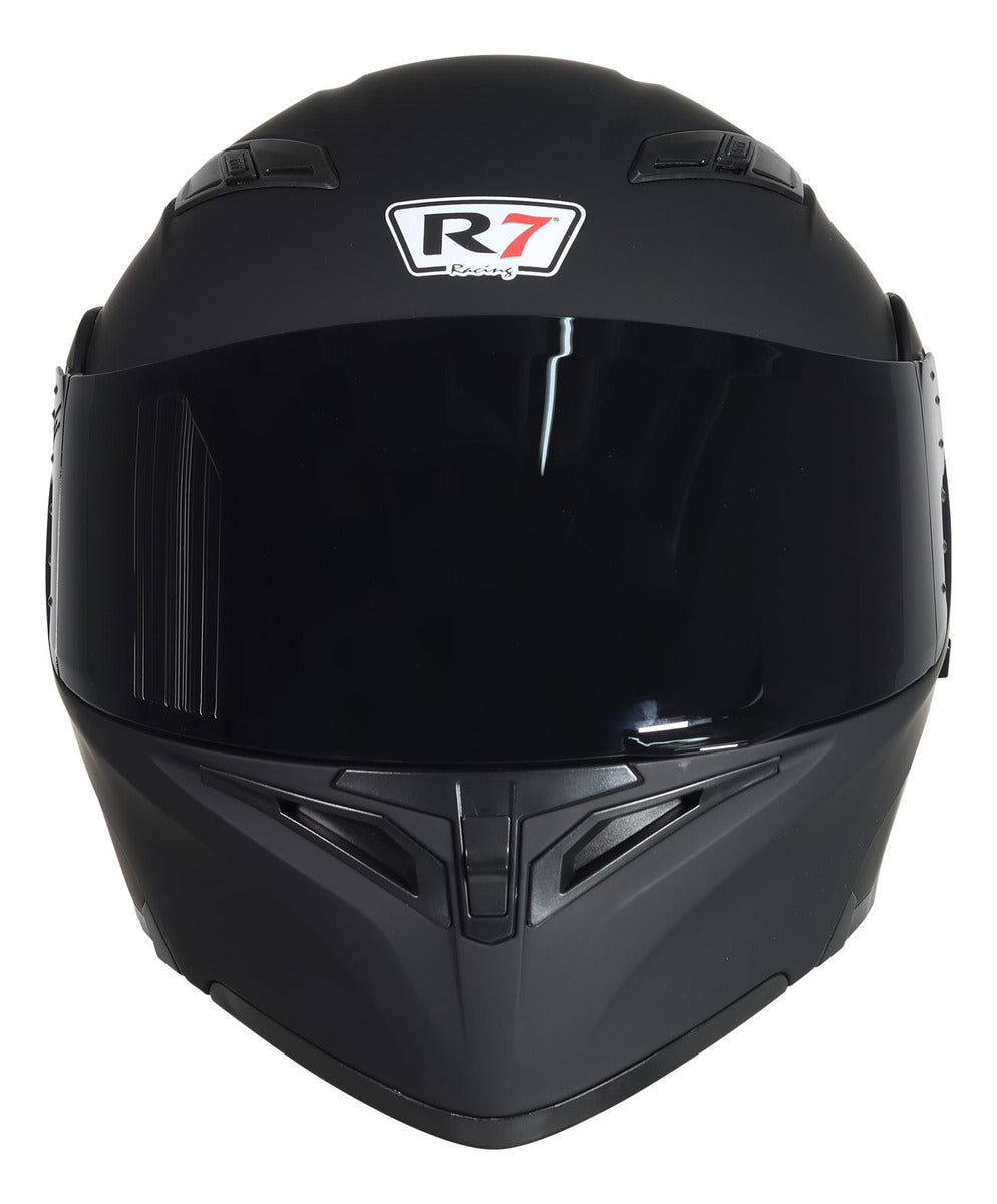 Casco Abatible R7 Racing Unscarred Con Led Doble Mica Dot