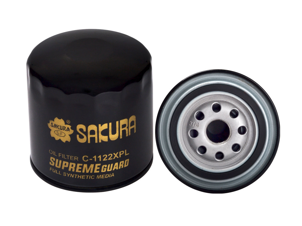 Sakura Filtro de Aceite Sintetico C-1122XPL para Audi, Chrysler, Jeep, Mitsubishi