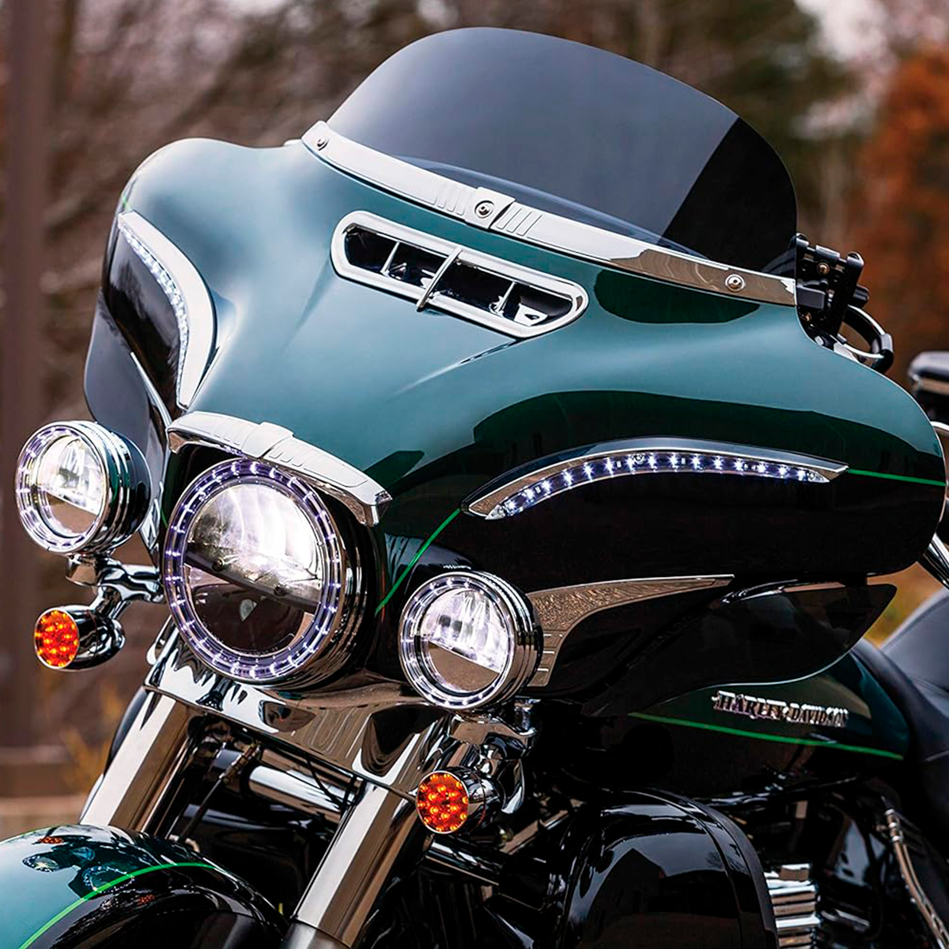 Kuryakyn L.E.D. Bat Lashes para Harley Davidson