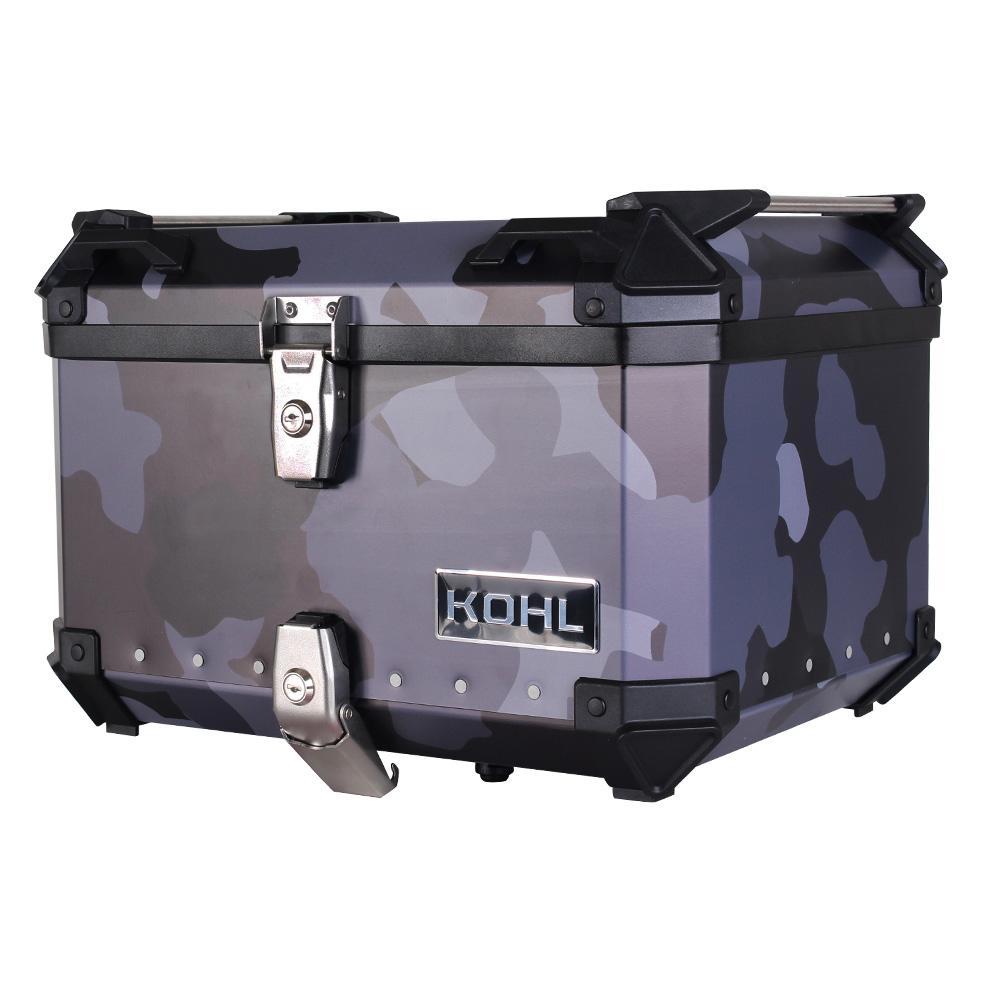 Baul Trasero Motocicleta Kohl KH5N Negro Camo 50 Lts