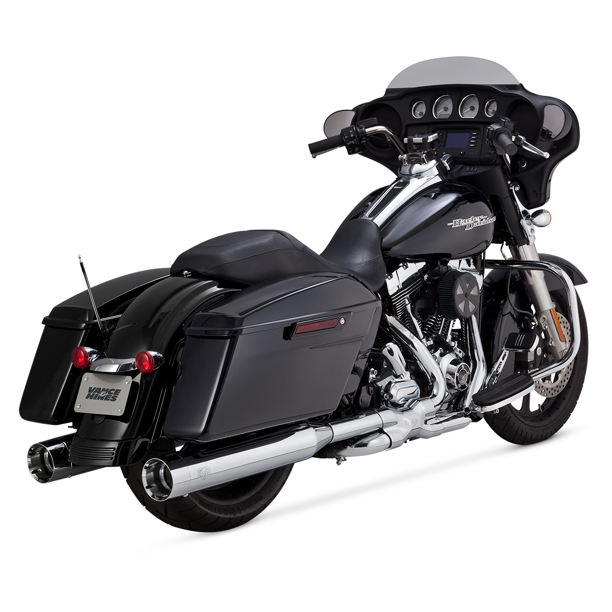 Escape Vance & Hines Oversized 450 Titan Slip Ons para Harley Davidson '95-'16 Touring (Colas)