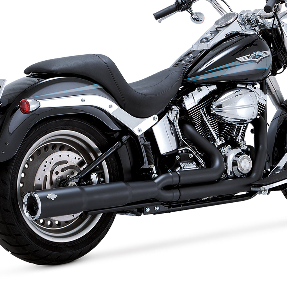 Escape Vance & Hines Pro Pipe 2 Into 1 para Harley Davidson '86-'11 Softail (Sistema Completo)