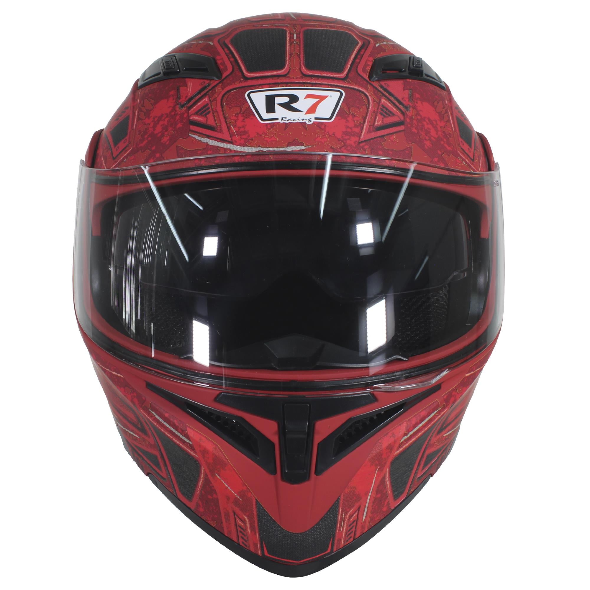 Casco Abatible R7 Racing Unscarred Militar Doble Mica DOT