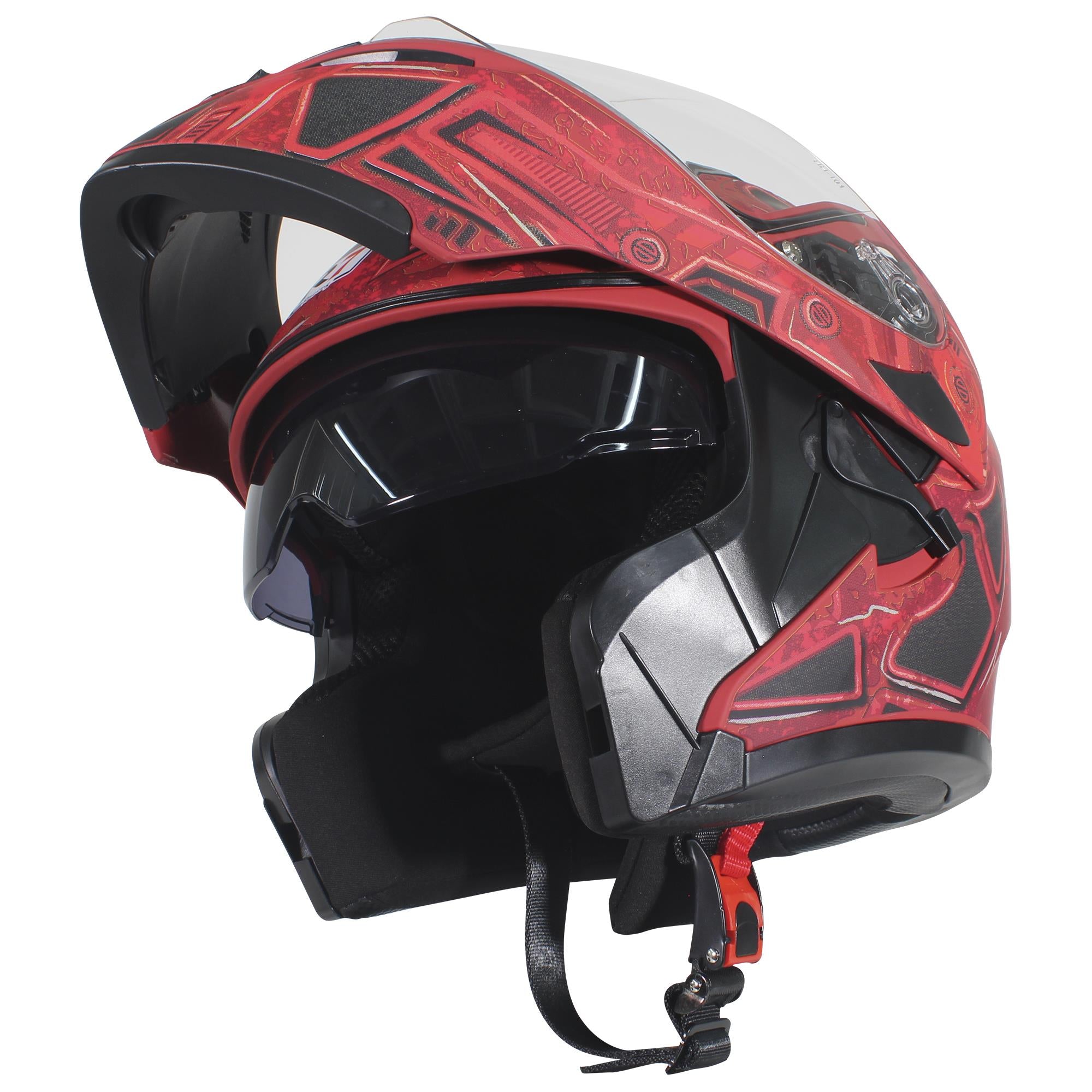 Casco Abatible R7 Racing Unscarred Militar Doble Mica DOT