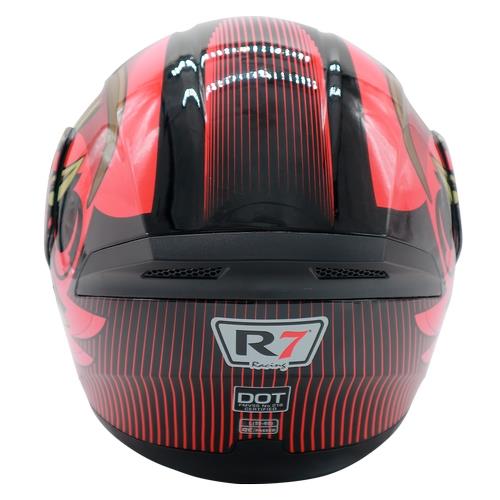 Casco Abatible R7 Racing Unscarred Spike Doble Mica DOT