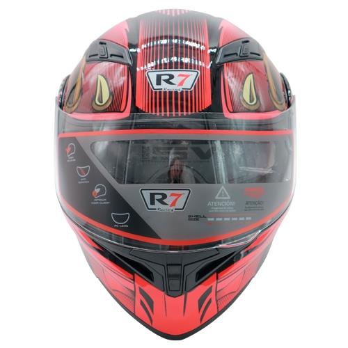 Casco Abatible R7 Racing Unscarred Spike Doble Mica DOT