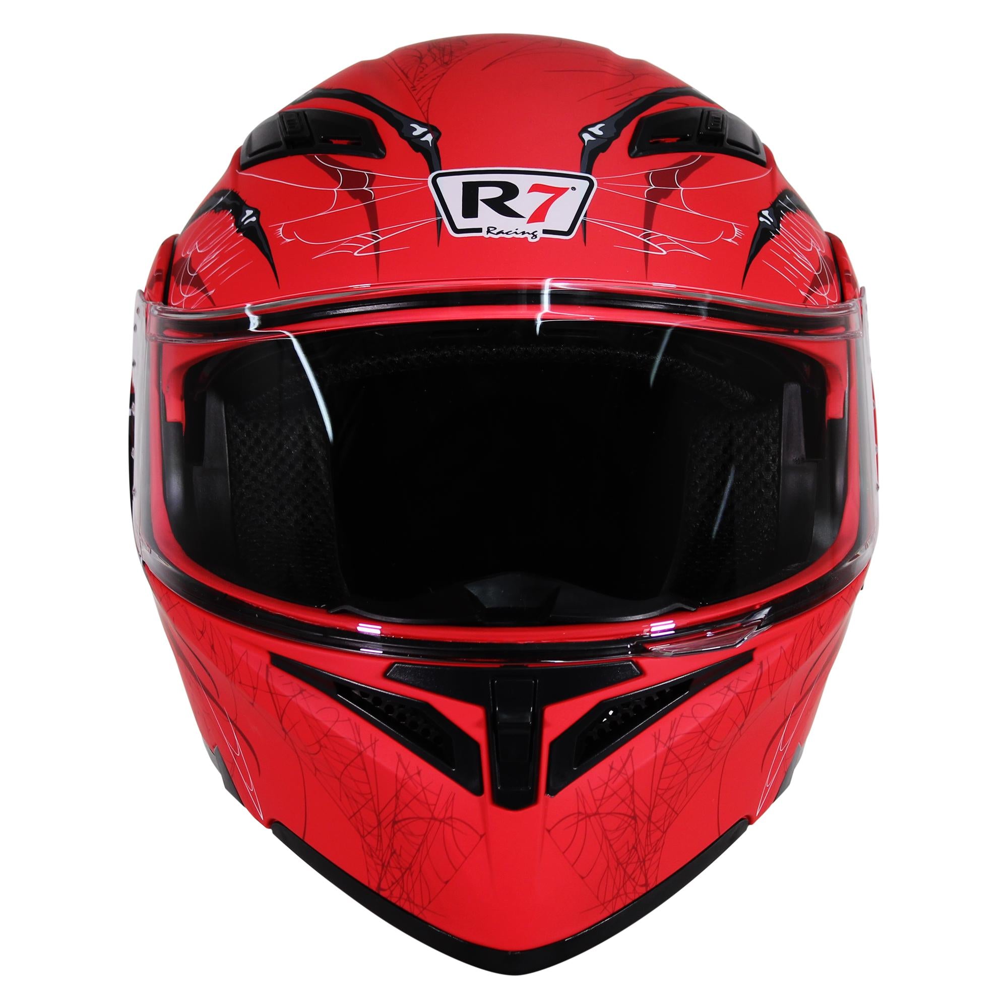 Casco Abatible R7 Racing Unscarred Spider Doble Mica DOT