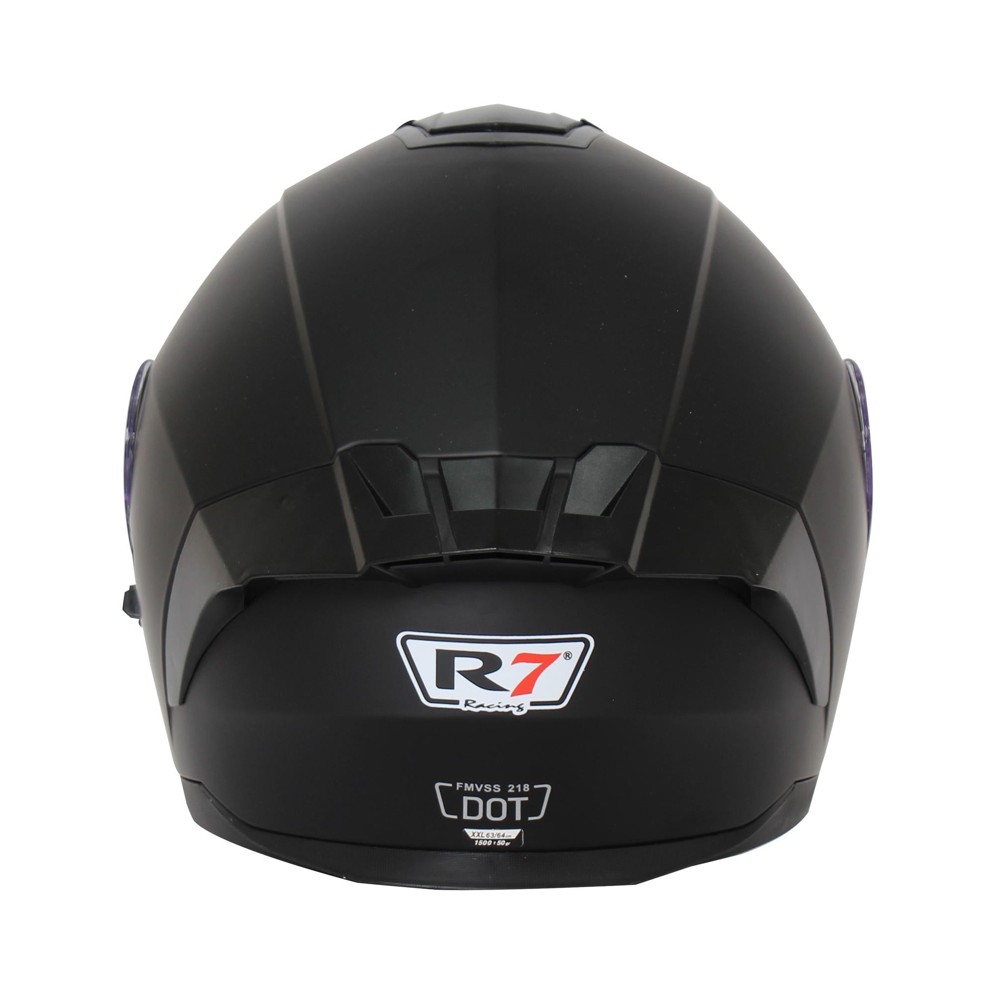 Casco Abatible R7 Racing Alfa DOT Negro Mate