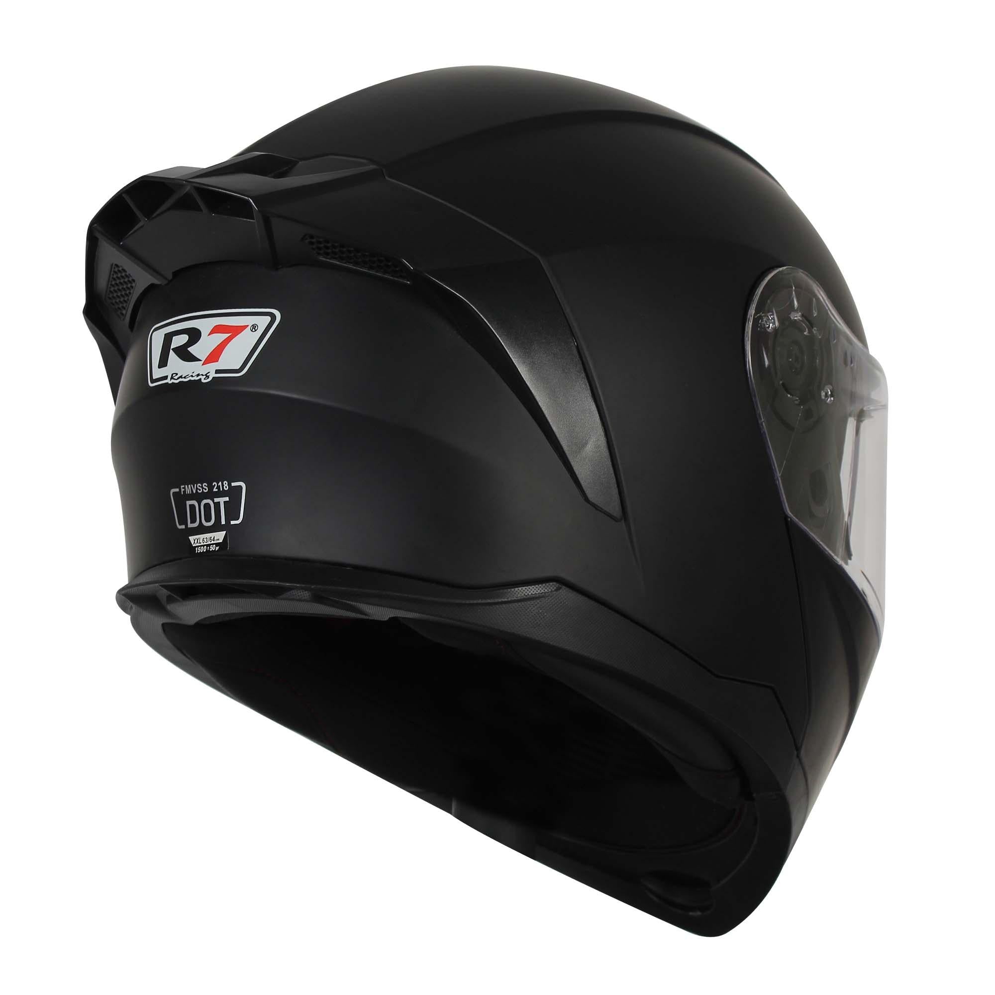 Casco Abatible R7 Racing Alfa DOT Negro Mate