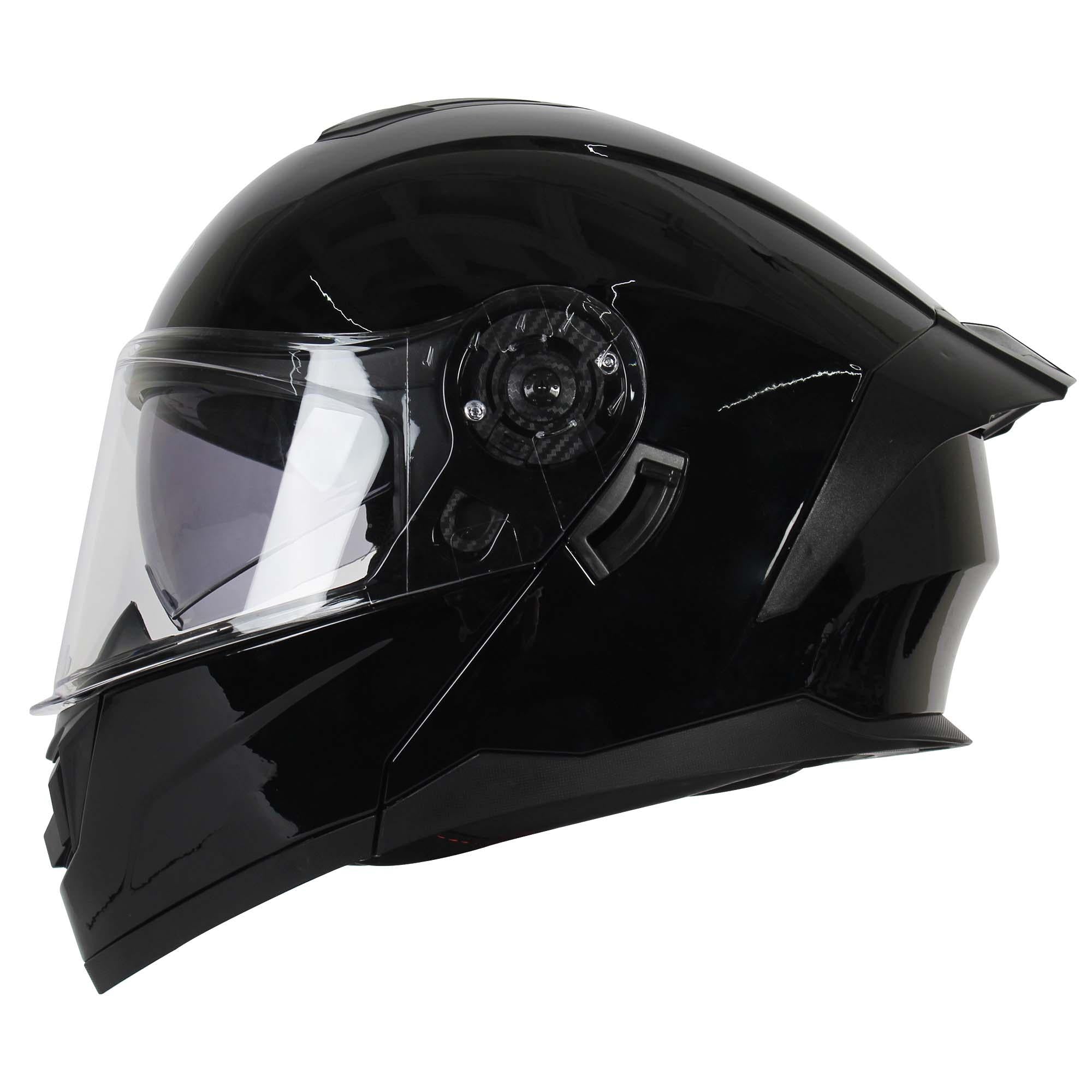 Casco Abatible R7 Racing Alfa DOT Negro Brillante