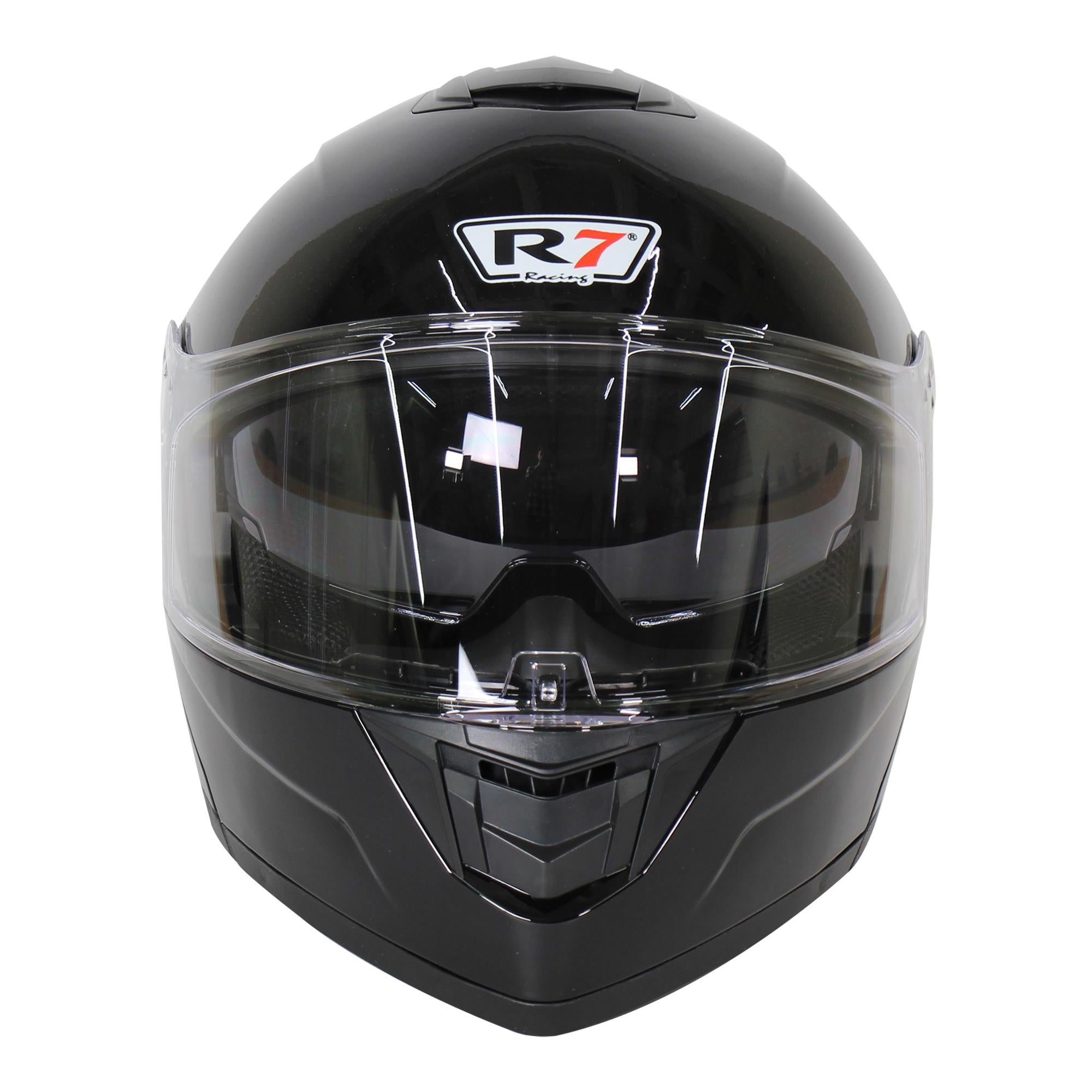 Casco Abatible R7 Racing Alfa DOT Negro Brillante