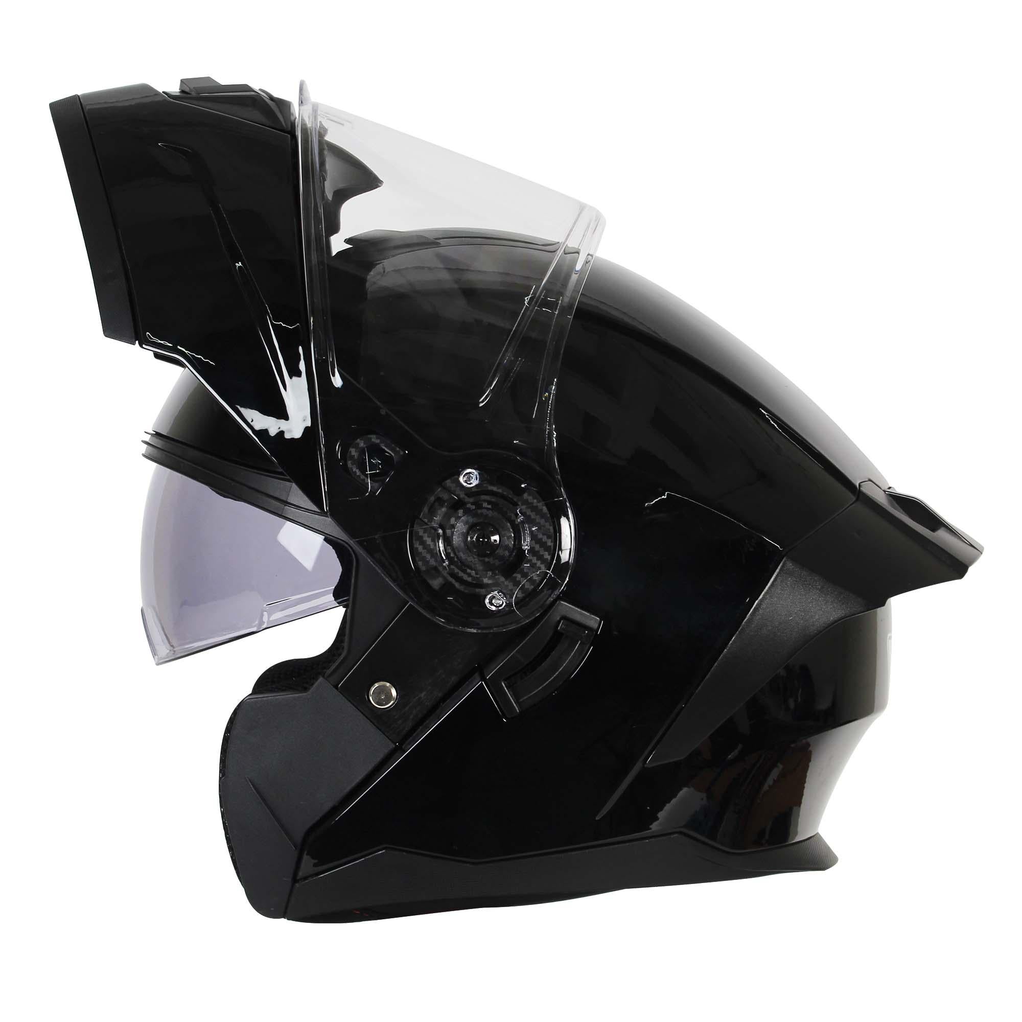 Casco Abatible R7 Racing Alfa DOT Negro Brillante