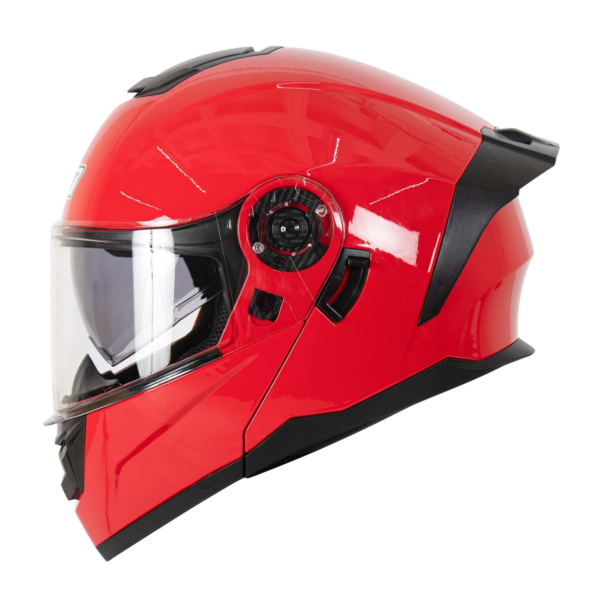 Casco Abatible R7 Racing Alfa DOT Rojo Brillante