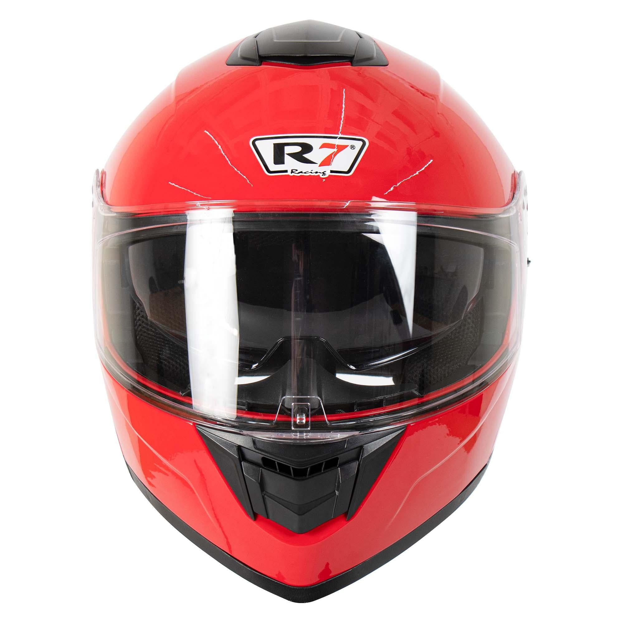 Casco Abatible R7 Racing Alfa DOT Rojo Brillante