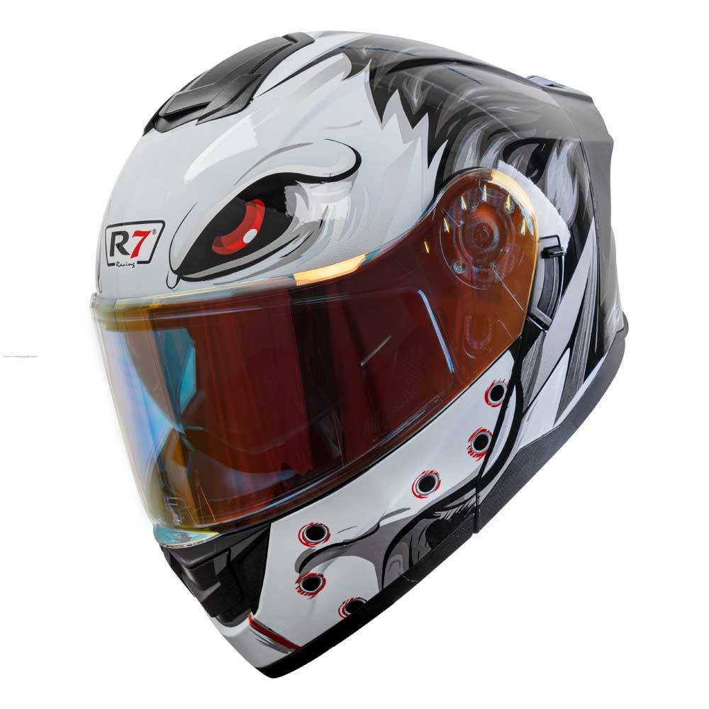 Casco Abatible R7 Racing Alfa Doble Mica DOT Wizard (Mica Premium Night Vision)