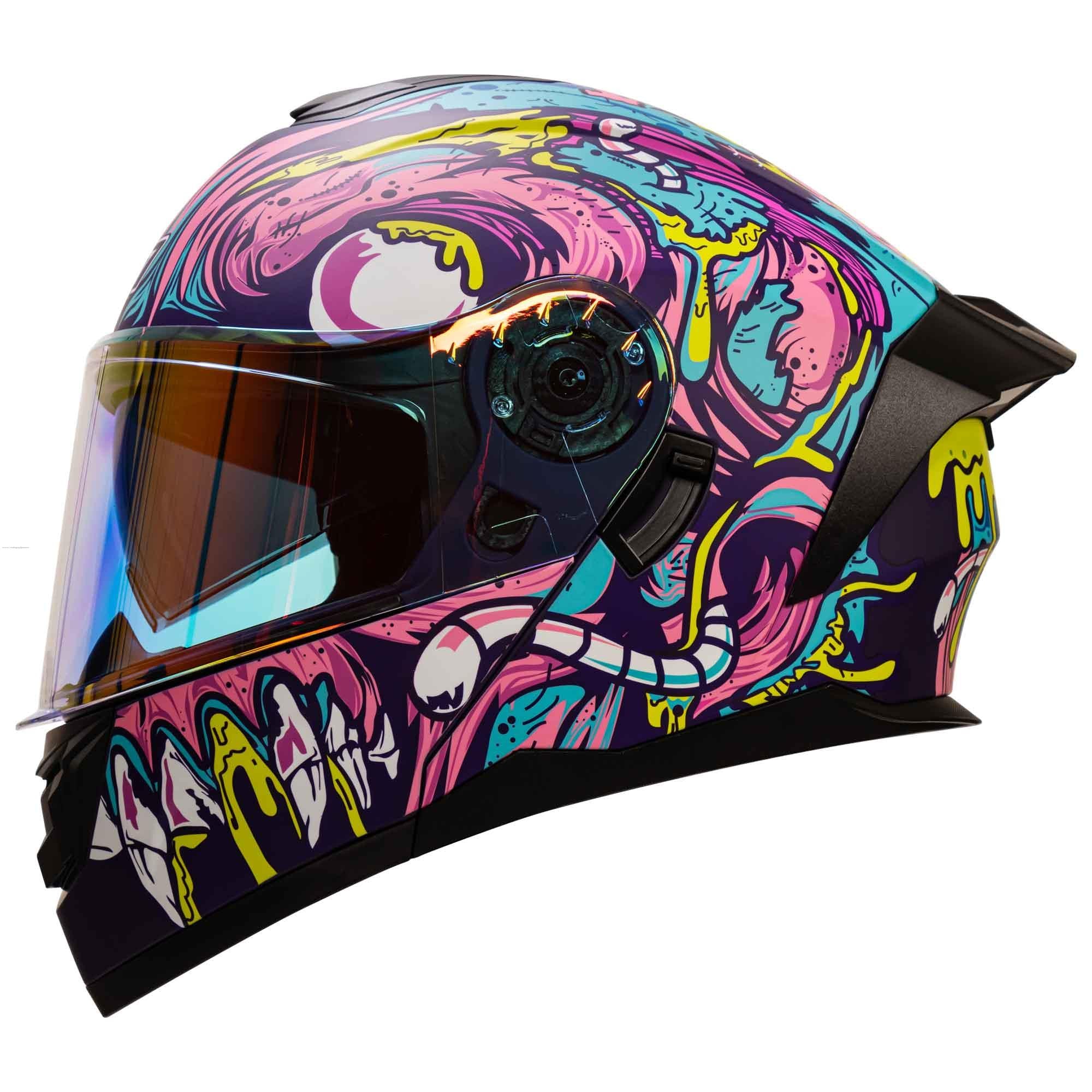 Casco Abatible R7 Racing Alfa LED DOT Brainy