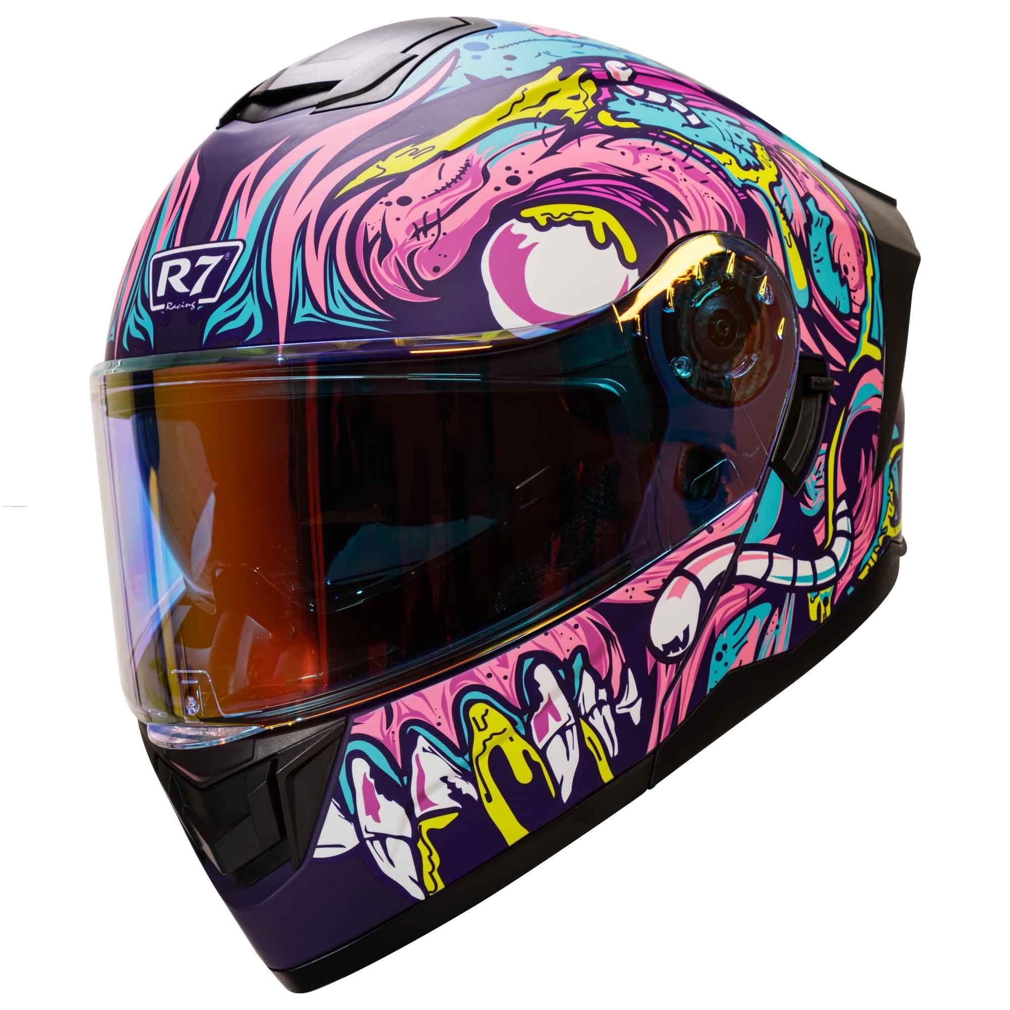 Casco Abatible R7 Racing Alfa LED DOT Brainy