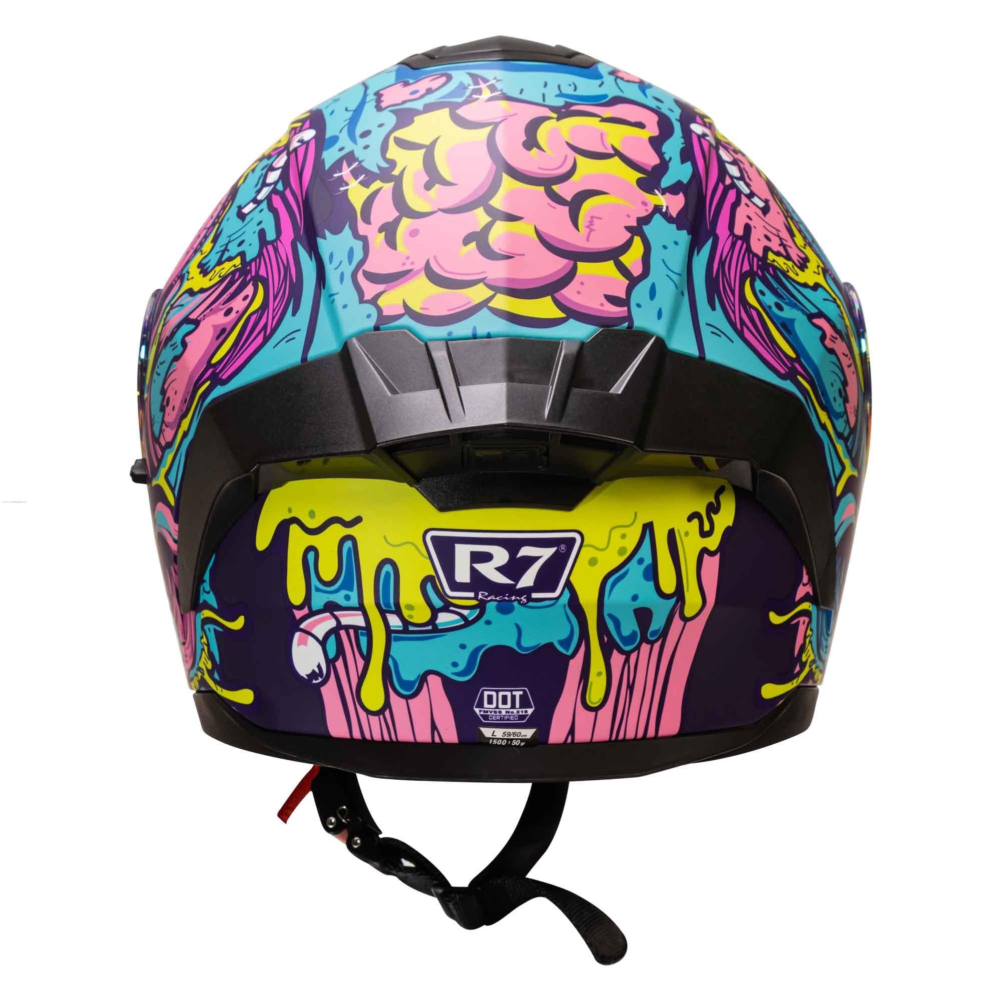 Casco Abatible R7 Racing Alfa LED DOT Brainy