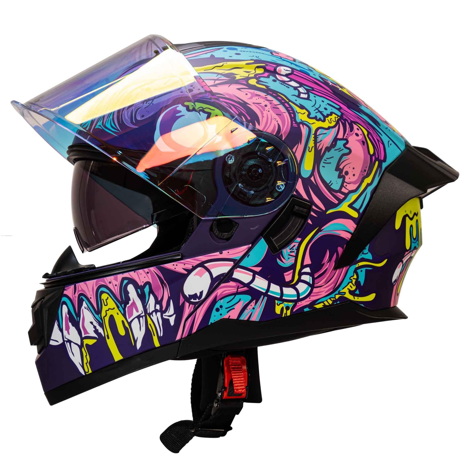 Casco Abatible R7 Racing Alfa LED DOT Brainy