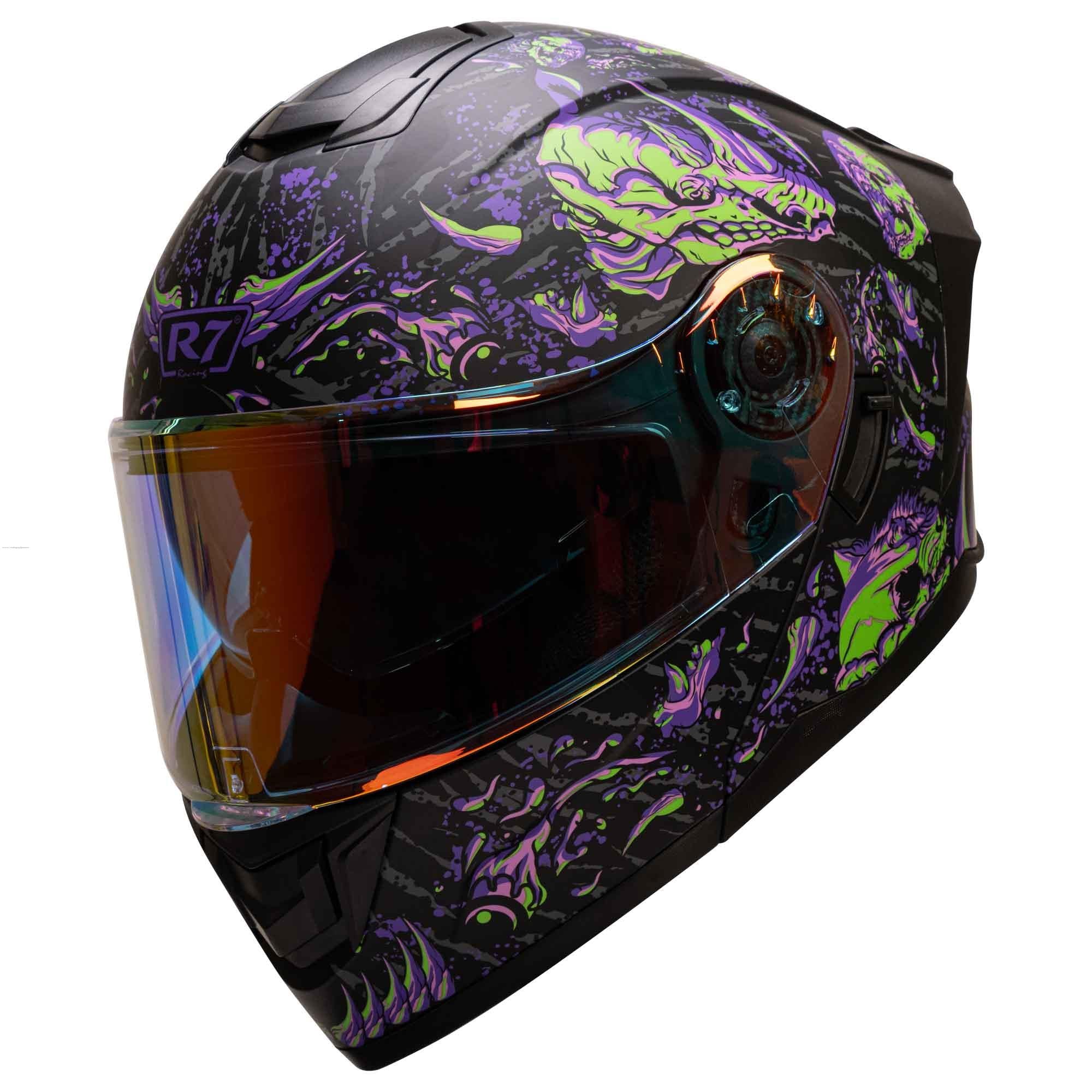 Casco Abatible R7 Racing Alfa LED DOT Animal