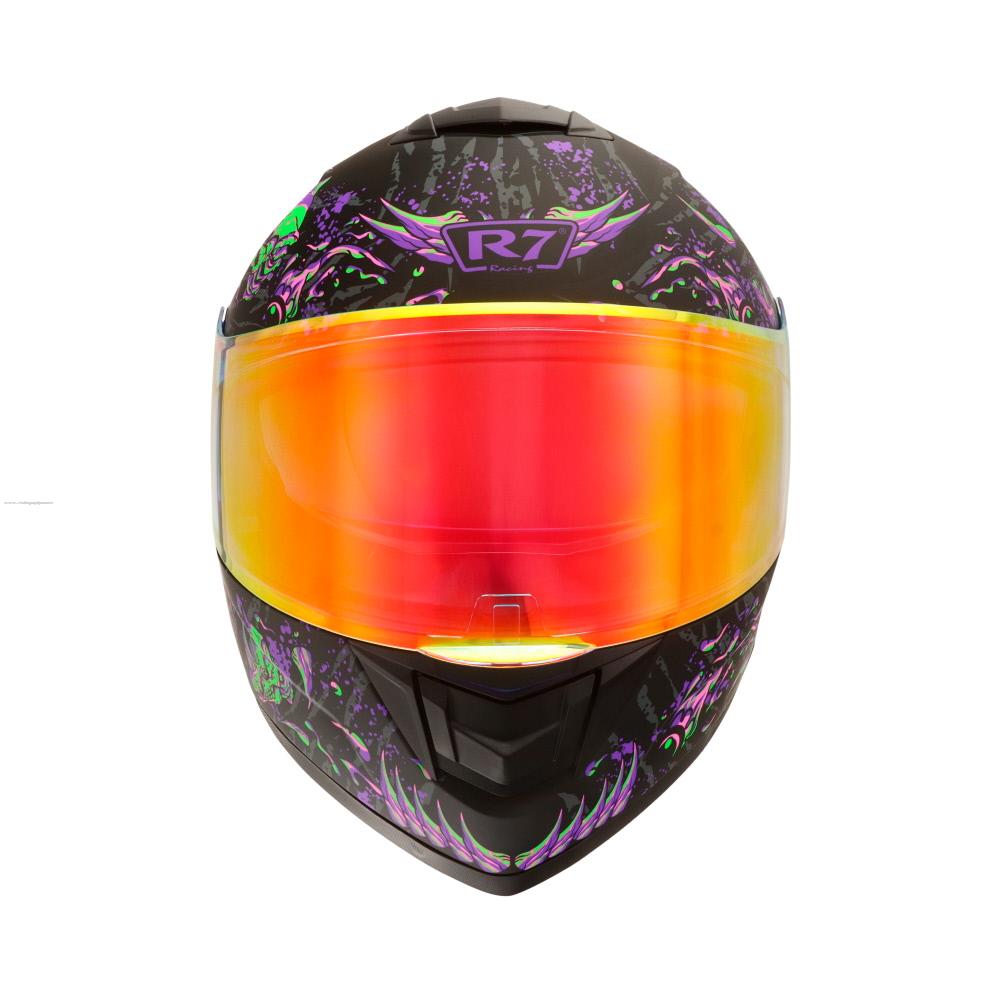 Casco Abatible R7 Racing Alfa con Luz LED  - Animal (DOT)