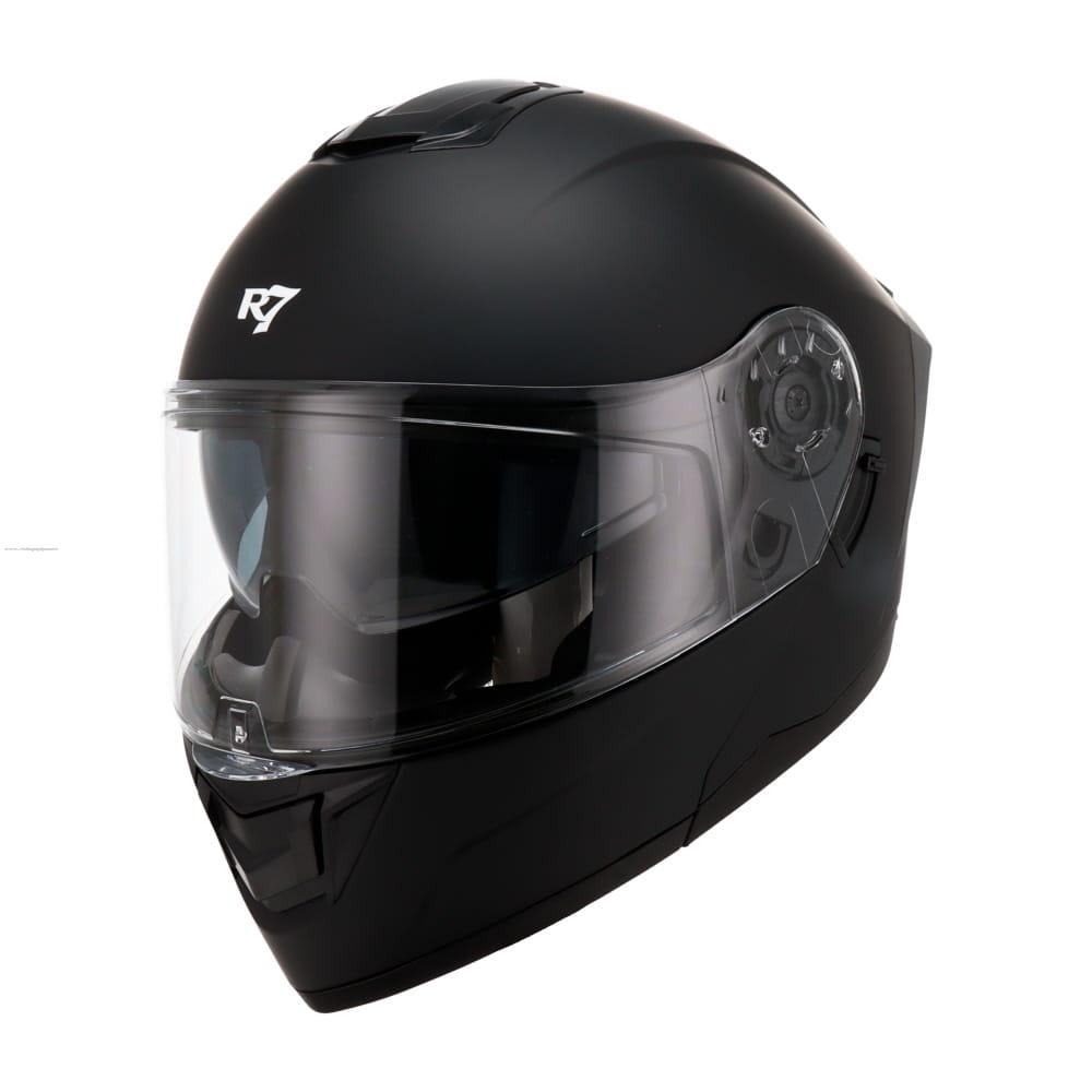 Casco Abatible R7 Racing Alfa LED DOT Negro Mate