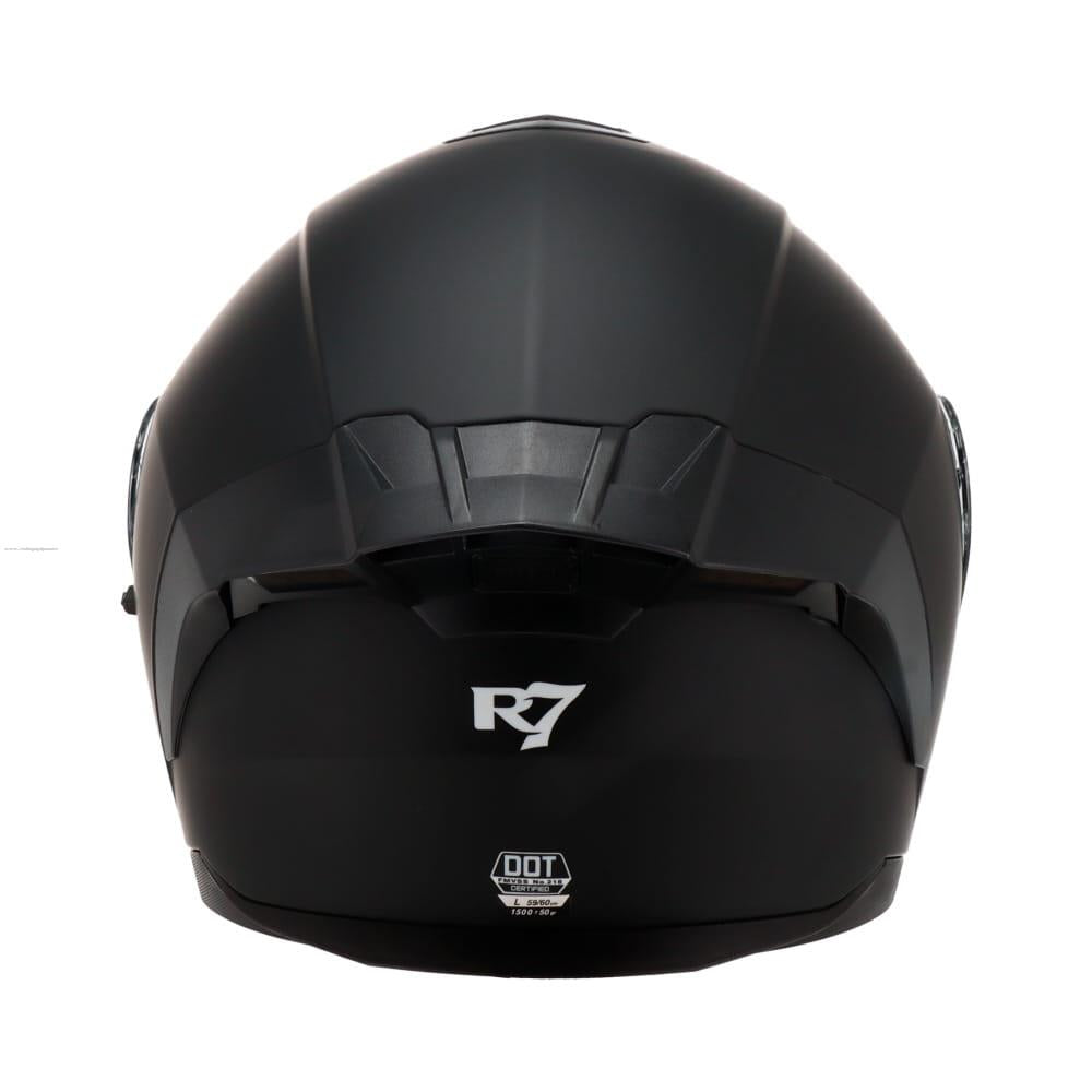 Casco Abatible R7 Racing Alfa LED DOT Negro Mate