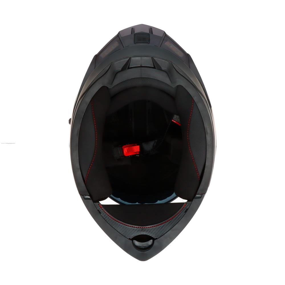 Casco Abatible R7 Racing Alfa LED DOT Negro Mate